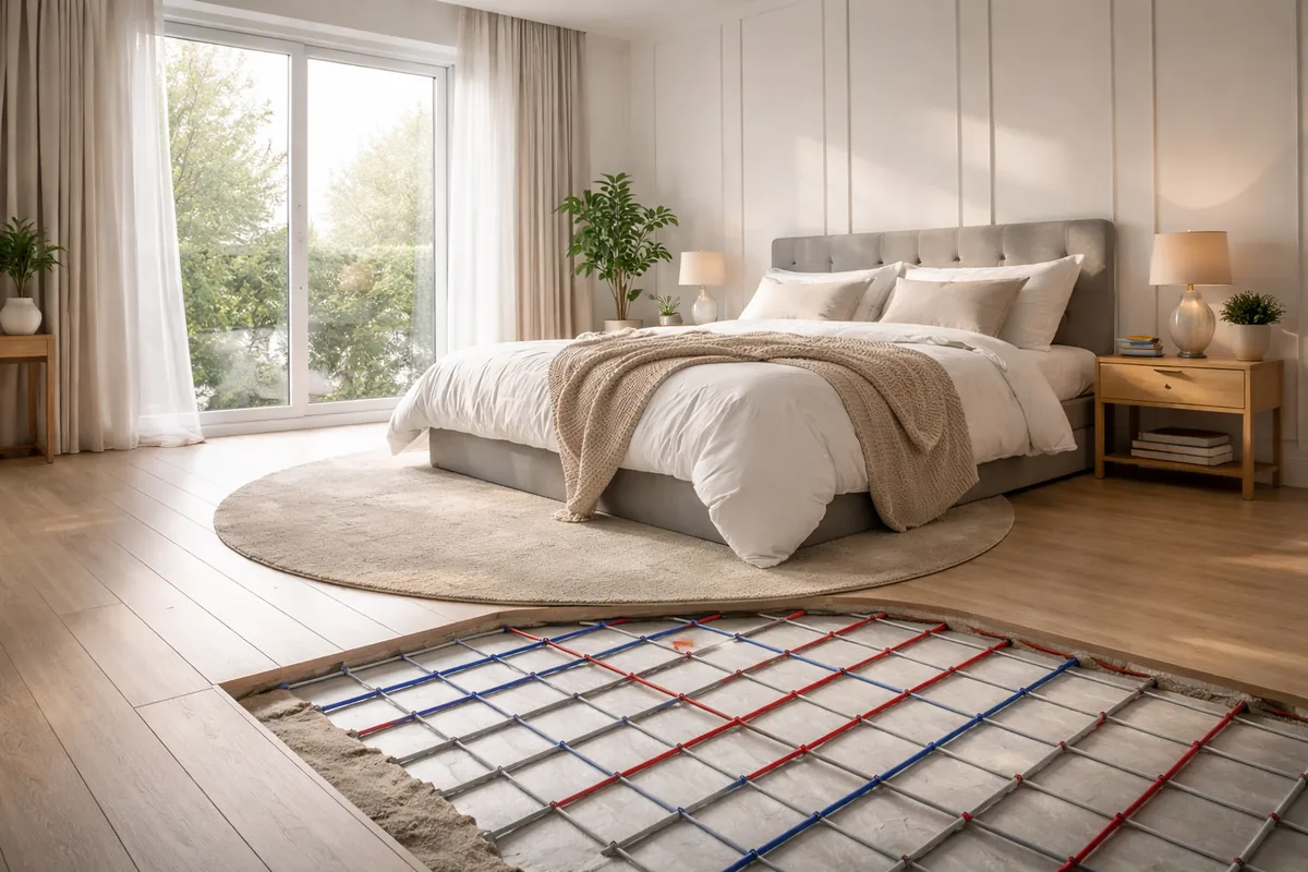 Faut-il privilégier le chauffage au sol dans une chambre à coucher