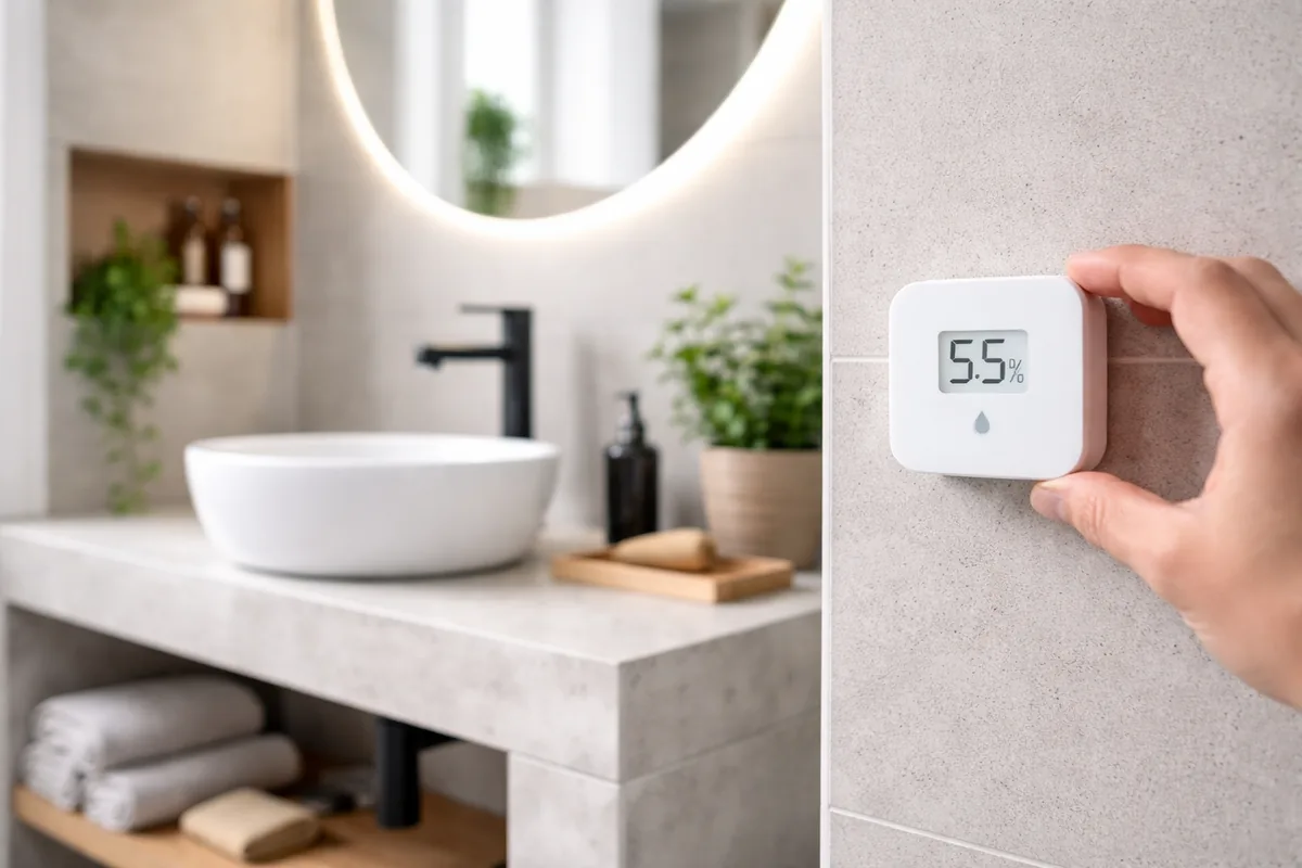 Comment intégrer des capteurs d'humidité dans une salle de bains