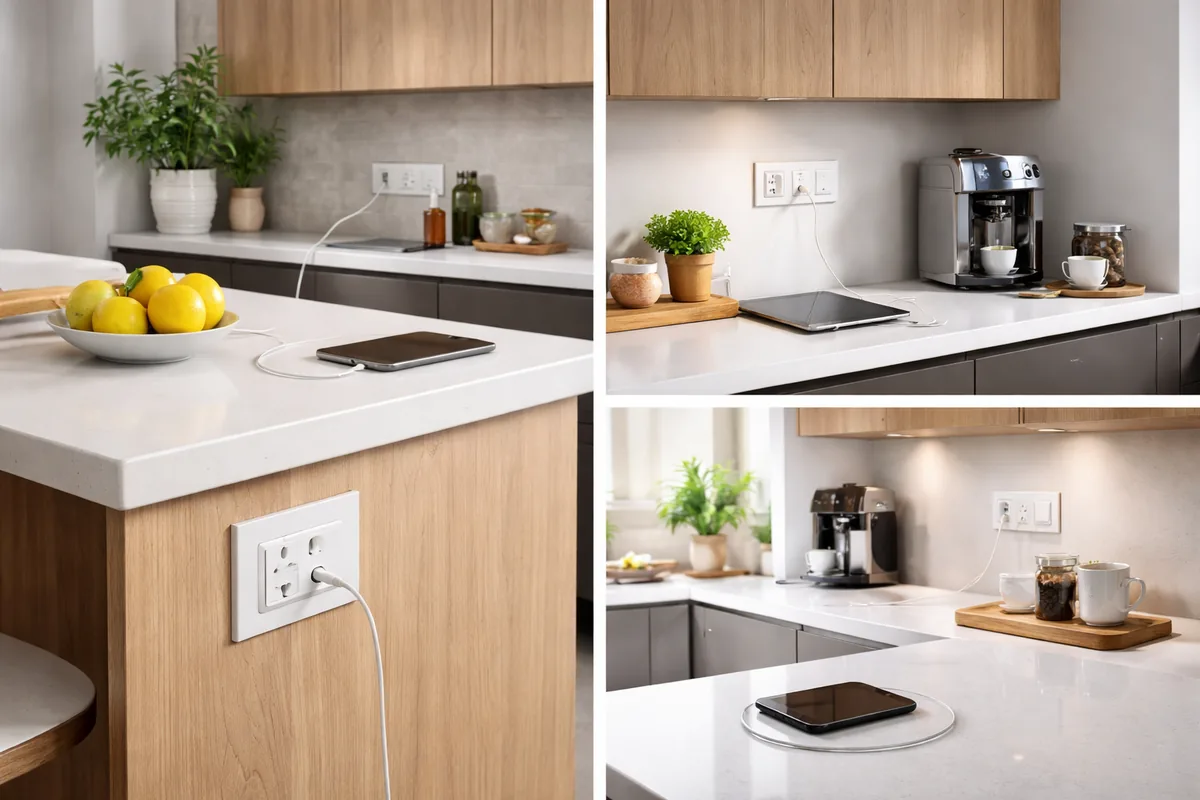 Où installer des prises USB dans une cuisine moderne